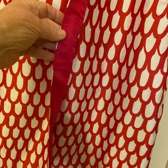 Frances Valentine Carlyle Panel Dress Loop Print Oyster Red… WORN ONCE! - Picture 10 of 15